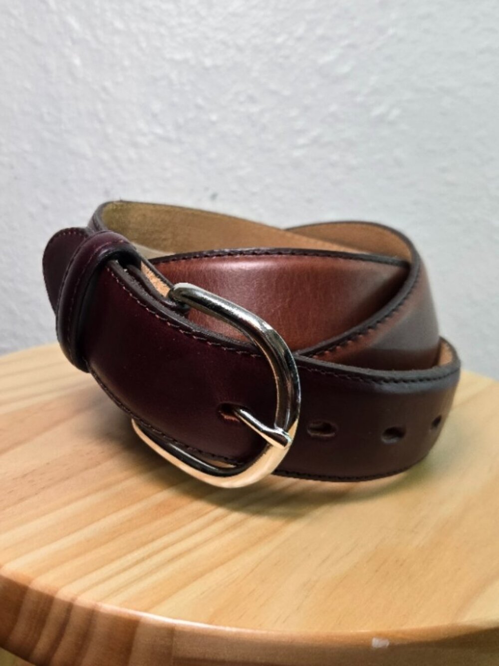 Justin Men's Classic Western Brown Leather Belt